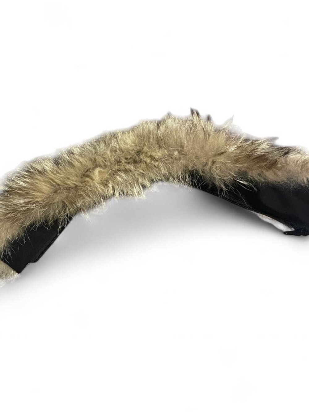 Authentic Canada Goose Real Coyote Fur Hood Trim Replacement - Zipper Attachment